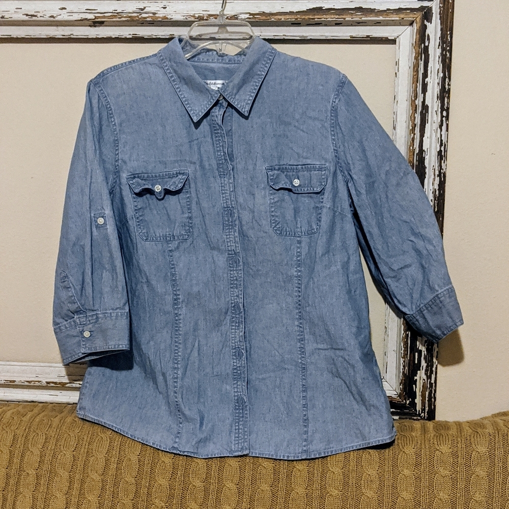Croft and Barrow chambray button up